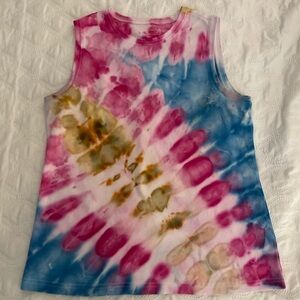 L.L. Bean hand crafted tie dye Tank Top